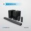 Powerology Dual Woofer Wireless Home Theater - 5.2.4CH / Bluetooth / Black Accessories > Audio > Speakers