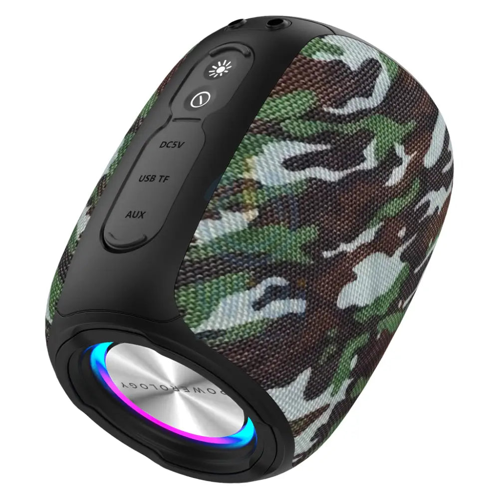 Powerology Ghost Speaker - Bluetooth 5.0 / Water-Resistant / Camo Accessories > Audio > Speakers