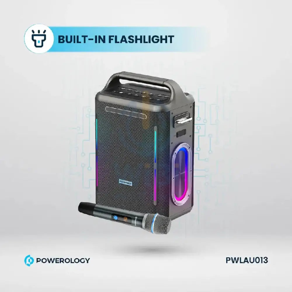 Powerology Karaoke Party Speaker - Bluetooth / Silver Accessories > Audio > Speakers