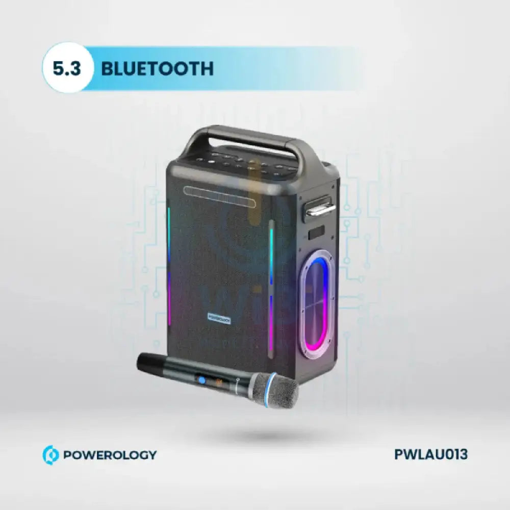 Powerology Karaoke Party Speaker - Bluetooth / Silver Accessories > Audio > Speakers
