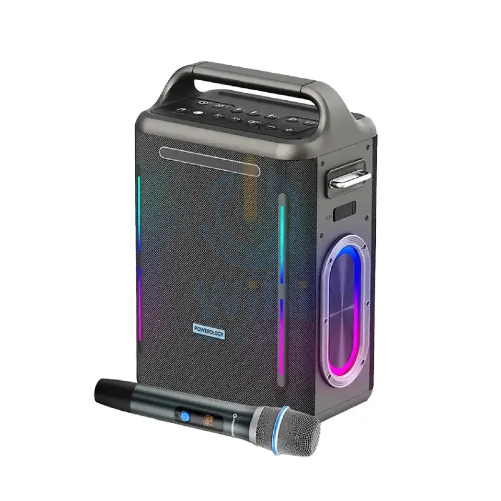 Powerology Karaoke Party Speaker - Bluetooth / Silver Accessories > Audio > Speakers