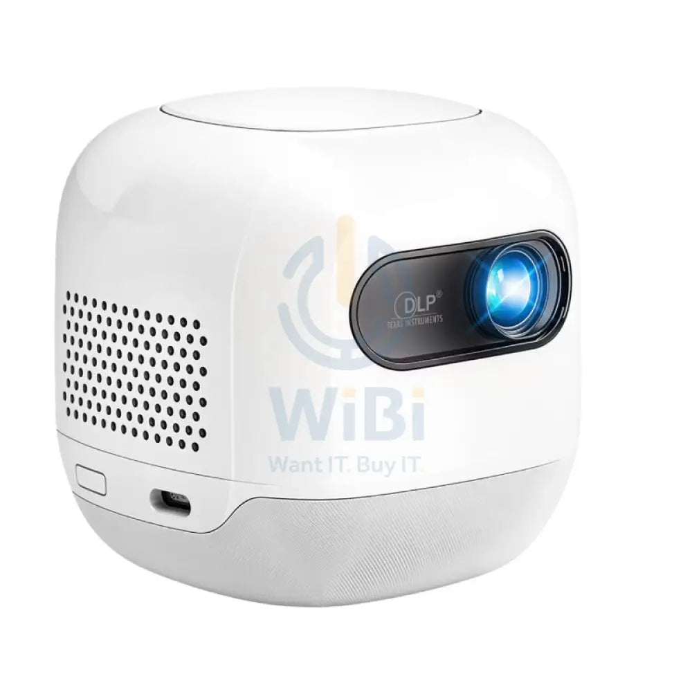 Powerology Mini Beam Portable Projector - DLP 720P / 100 ANSI lumens / HDMI/USB / 8700mAh / White Accessories >