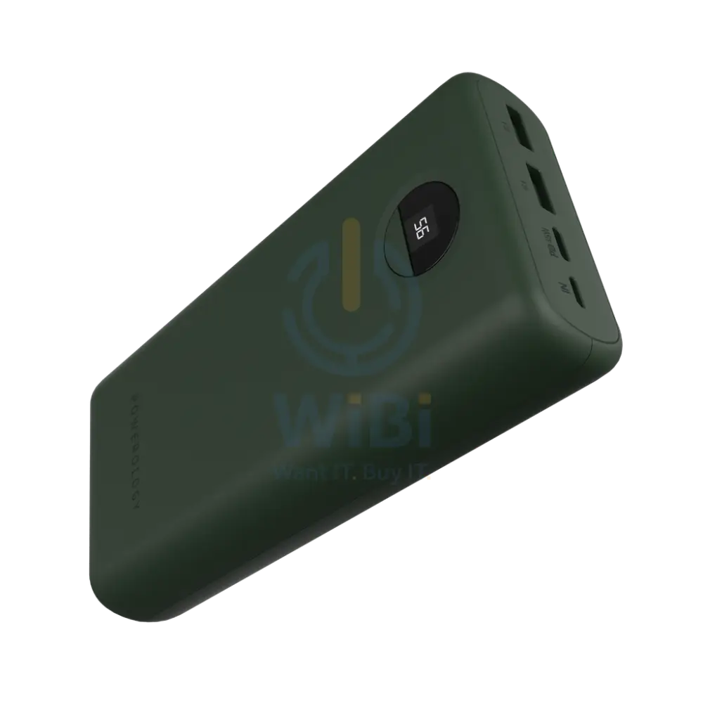 Powerology Portable Power Bank Fast Charging - 30000mAh / 45W / Green Accessories > Power Adapters