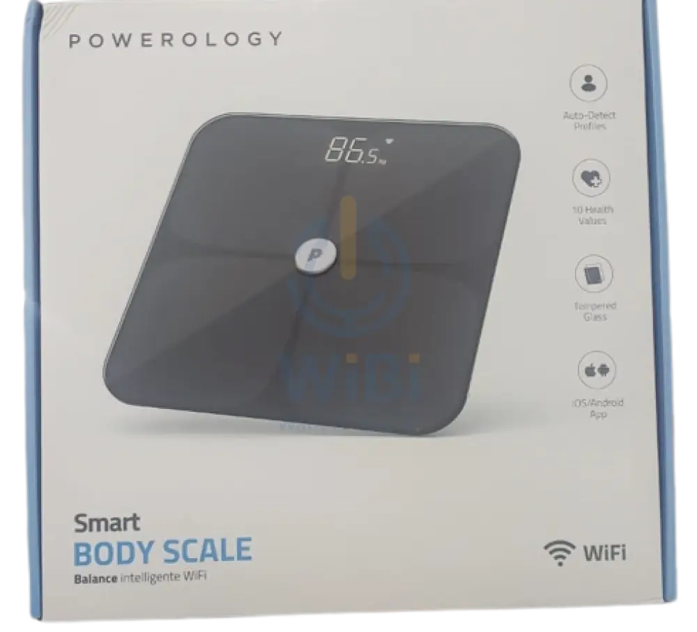 Powerology Smart Body Scale Balance Intelligente WiFi - Black Accessories > Smart Devices