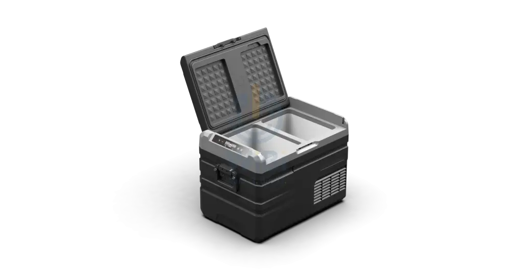 Powerology Smart Dual Compartment Fridge And Freezer Versatile Cooler For Outdoor Adventure - Gray Accessories > Other