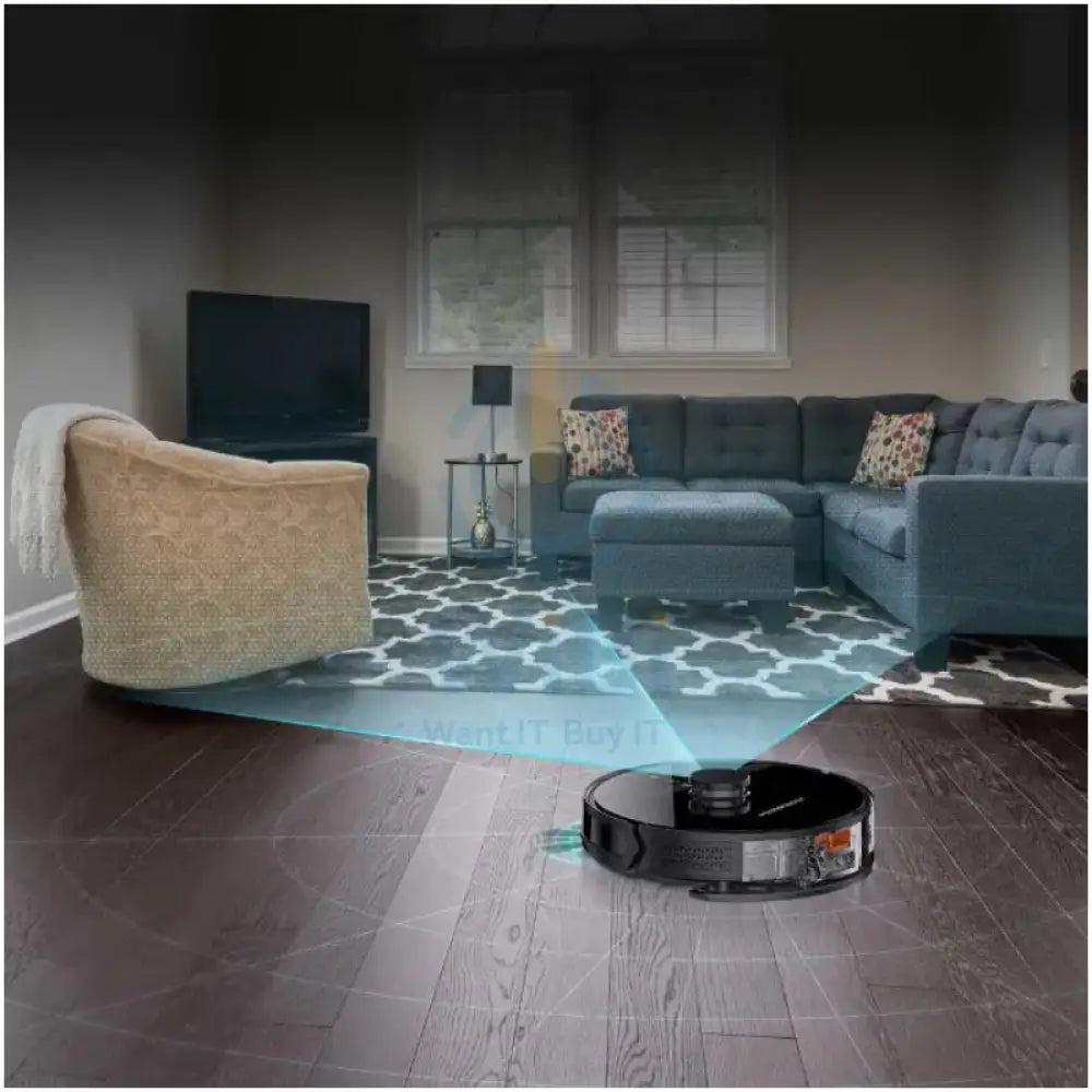 Powerology Smart Station Robot Vacuum & Mop - Black Accessories > Smart Devices
