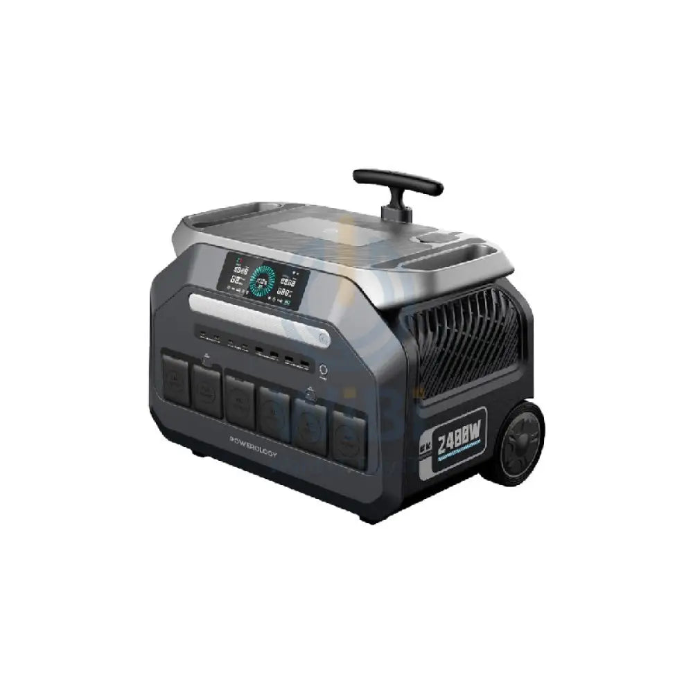 Powerology Solar Input Portable Generator - 600000mAh / Black Accessories > Outdoor & Travel