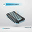 Powerology Solar Multi-Cable Power Bank - 16000mAh / Black Accessories > Power Bank