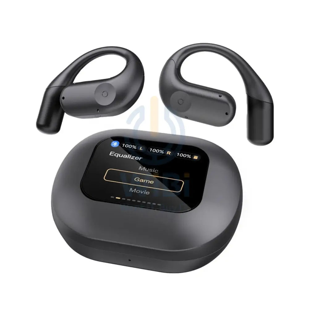 Powerology TWS Earbuds and Charging Case with Display - 60mAh / Type-C - Black Accessories > Audio > Headphones
