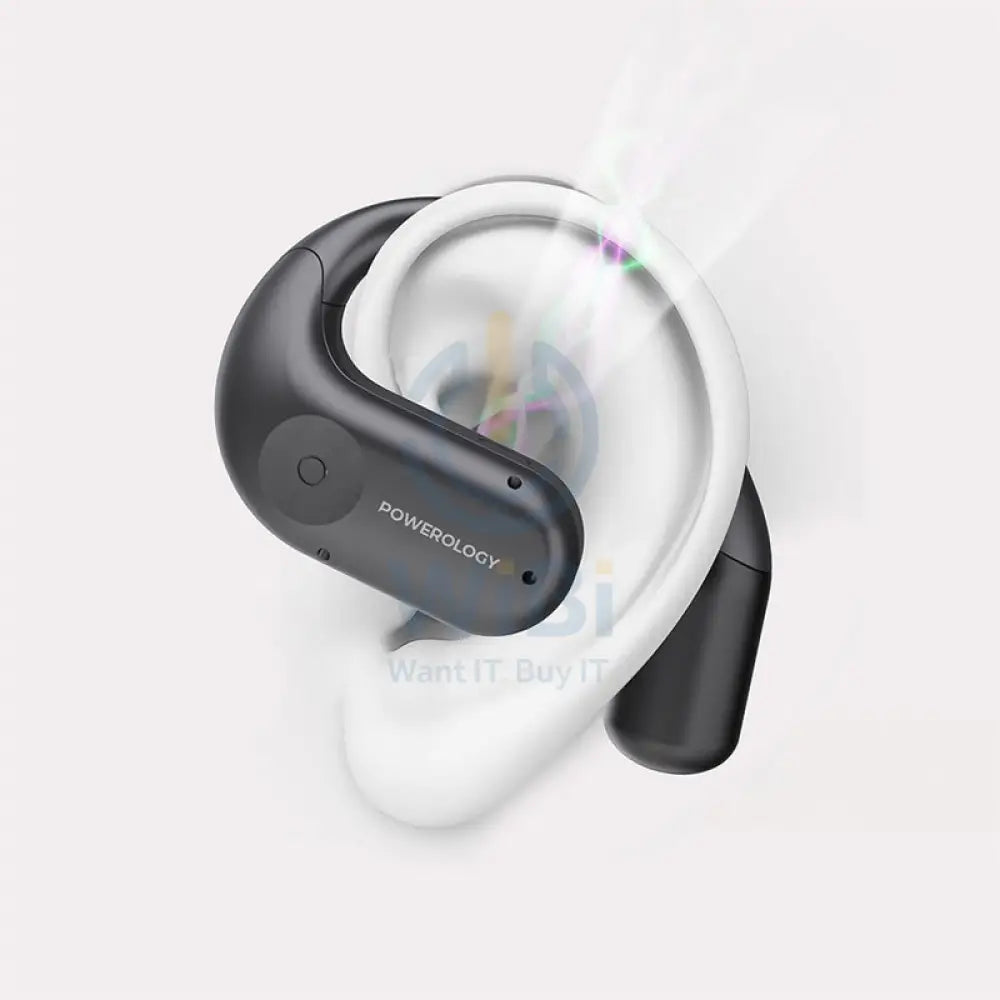 Powerology TWS Earbuds and Charging Case with Display - 60mAh / Type-C - Black Accessories > Audio > Headphones