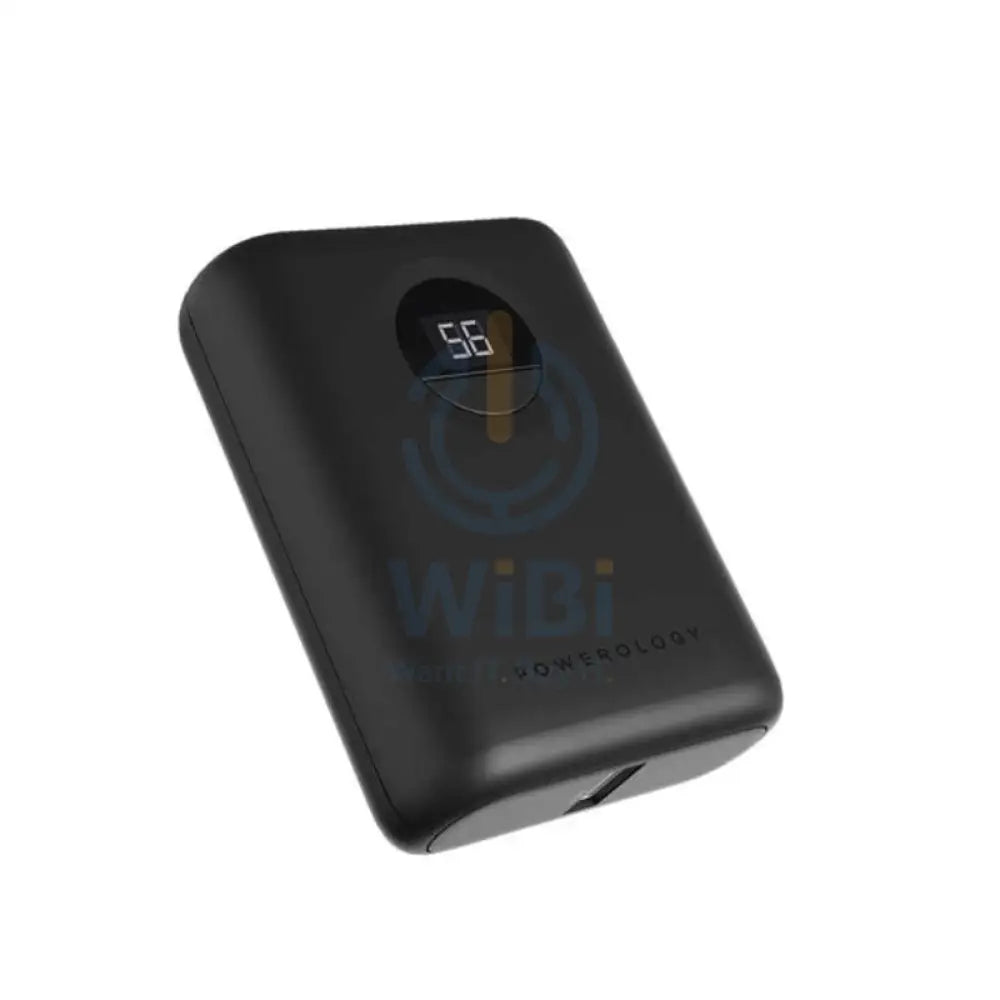 Powerology Ultra-Compact Power Bank - 10,000mAh / 20W / USB-C / USB-A / Black Accessories > Power Bank
