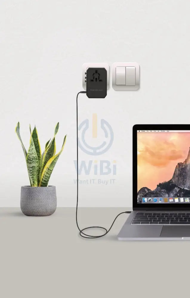 Powerology Universal Charger With TriPle USB-A Ports - Black Accessories > Power Adapters