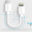 Powerology USB-C to Lightning Connector Cable 0.25m – White Accessories > Cables & Converters > Cables