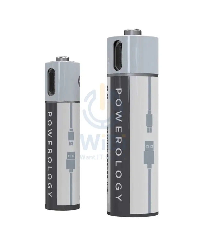 Powerology USB Rechargeable AAA Battery (2-Pack) Accessories > Other Peripherals