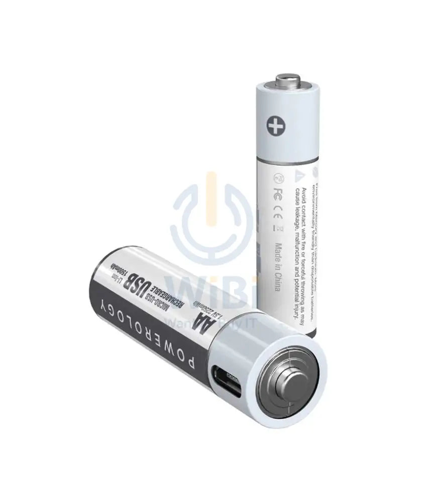 Powerology USB Rechargeable AAA Battery (2-Pack) Accessories > Other Peripherals