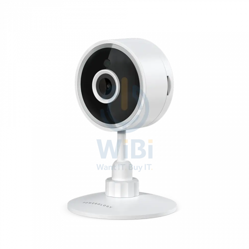 Powerology WiFi Smart Home Camera 105 Wired Angle Lens - White Cameras > Security Cameras