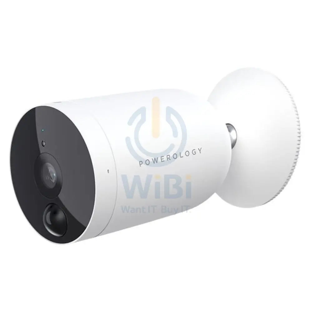 Powerology WiFi Smart Outdoor Wireless Camera - White Cameras > Security Cameras