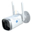 Powerology Wireless Outdoor Camera With Solar Panel - White Cameras > Security Cameras