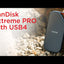 SanDisk Extreme PRO with USB4 Portable SSD - 2TB / Up to 3800 MB/s / USB-C (USB4 Gen 3x2) / External SSD (Solid State Drive)