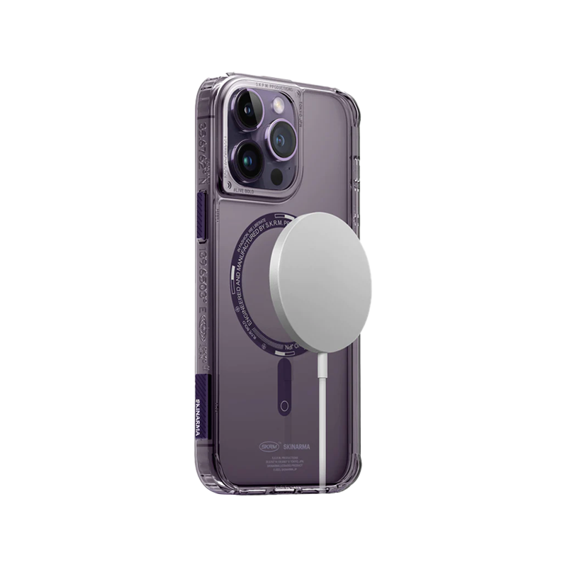 SKINARMA IPHONE 14 PRO MAX (6.7) SAIDO MAG-CHARGE CASE – PURPLE Accessories > Mobiles & Tablets