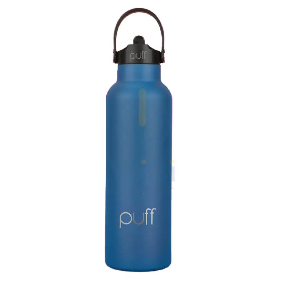 Puff Matte Sipping + Bottle - 500ml / Blue Accessories > Outdoor & Travel
