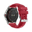 Swiss Military Dom 2 Silver Frame Red Silicon Strap - Smart Watch Smart Watches