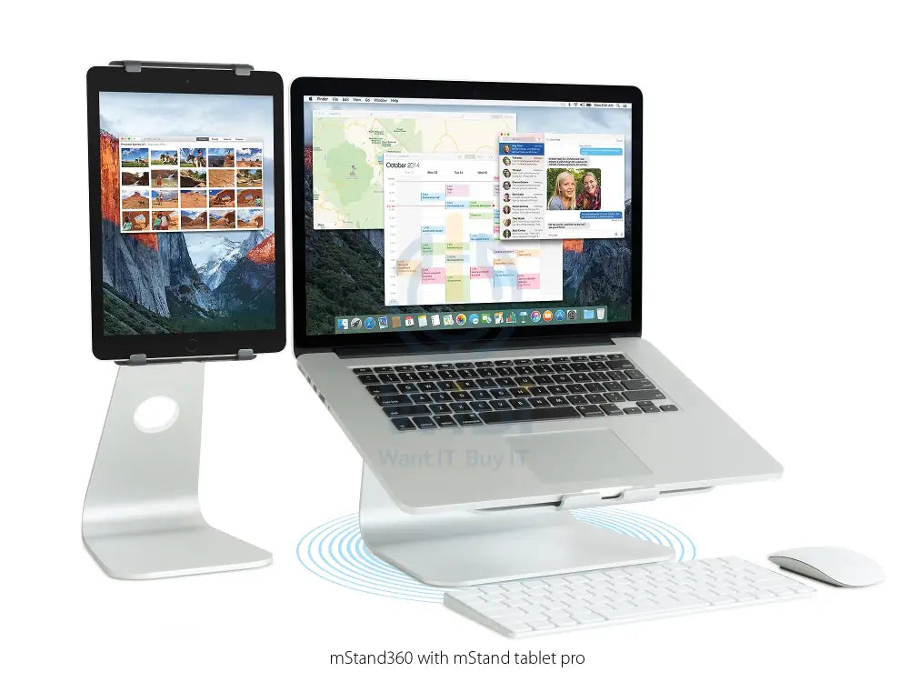 Rain Design mStand360 Laptop Stand w/ Swivel Base - Silver Accessories > Other Peripherals