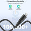 RavPower Charging Cable - Type-C / Lightning / 2m / Nylon Black Accessories > Cables & Converters > Cables