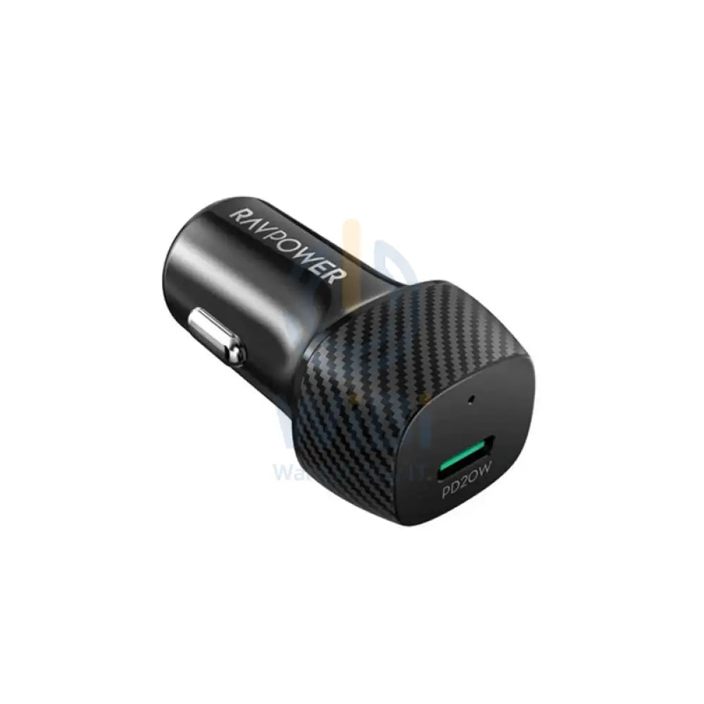 Ravpower PD 20W USB-C Fast Car Charger - Black Accessories > Mobiles & Tablets > Mobiles > Car Chargers