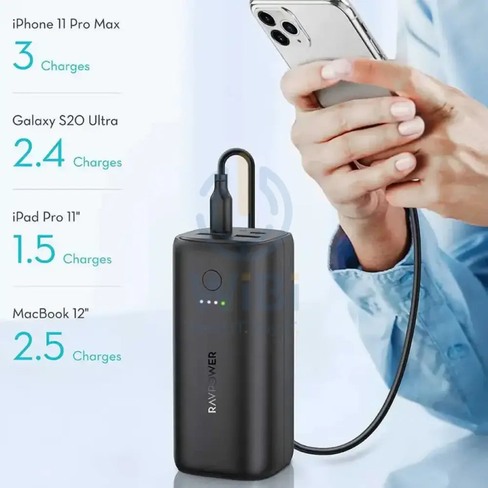 RavPower PD Pioneer 20000mAh 50W 4-Port Power Bank Accessories > Power Adapters