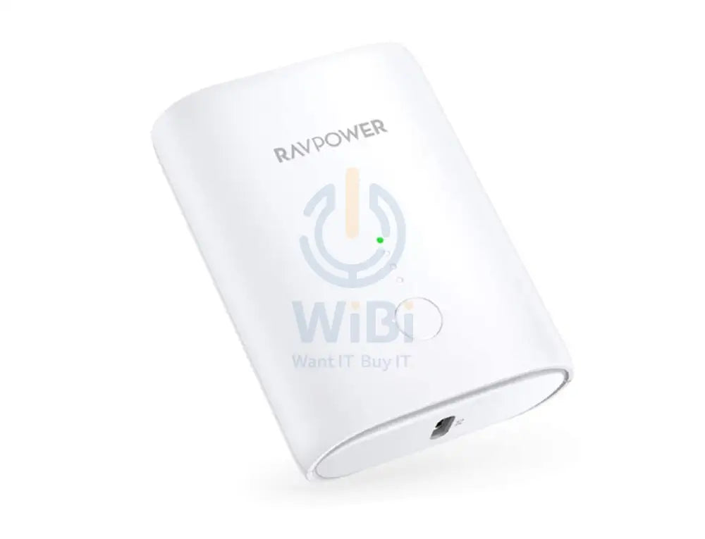 RAVPower PD + QC 2-Port Power Bank - 10,000mAh / 18W / White Accessories > Power Bank