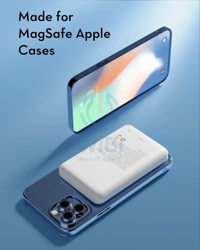 Ravpower RP-PB1212 10000mAh Magnetic Wireless Powerbank - White Accessories > Power Bank