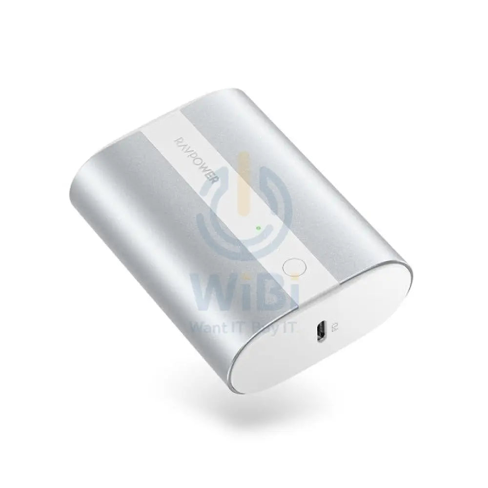 RAVPower RP-PB197 10000mAh PD + QC 2-Port 18W Power Bank - Silver Accessories > Power Bank