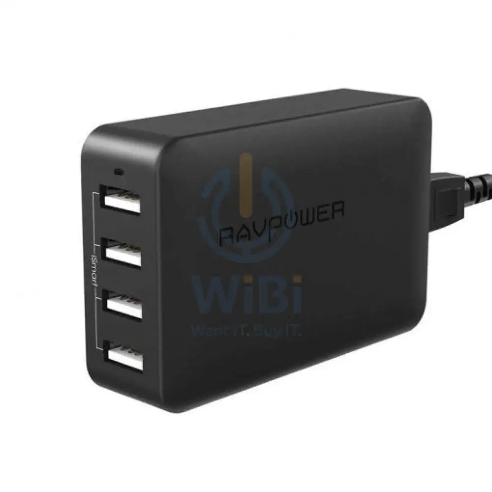 RAVPower RP-PC023 40W 4-Port USB Charger (UK) - Black Accessories > Power Adapters