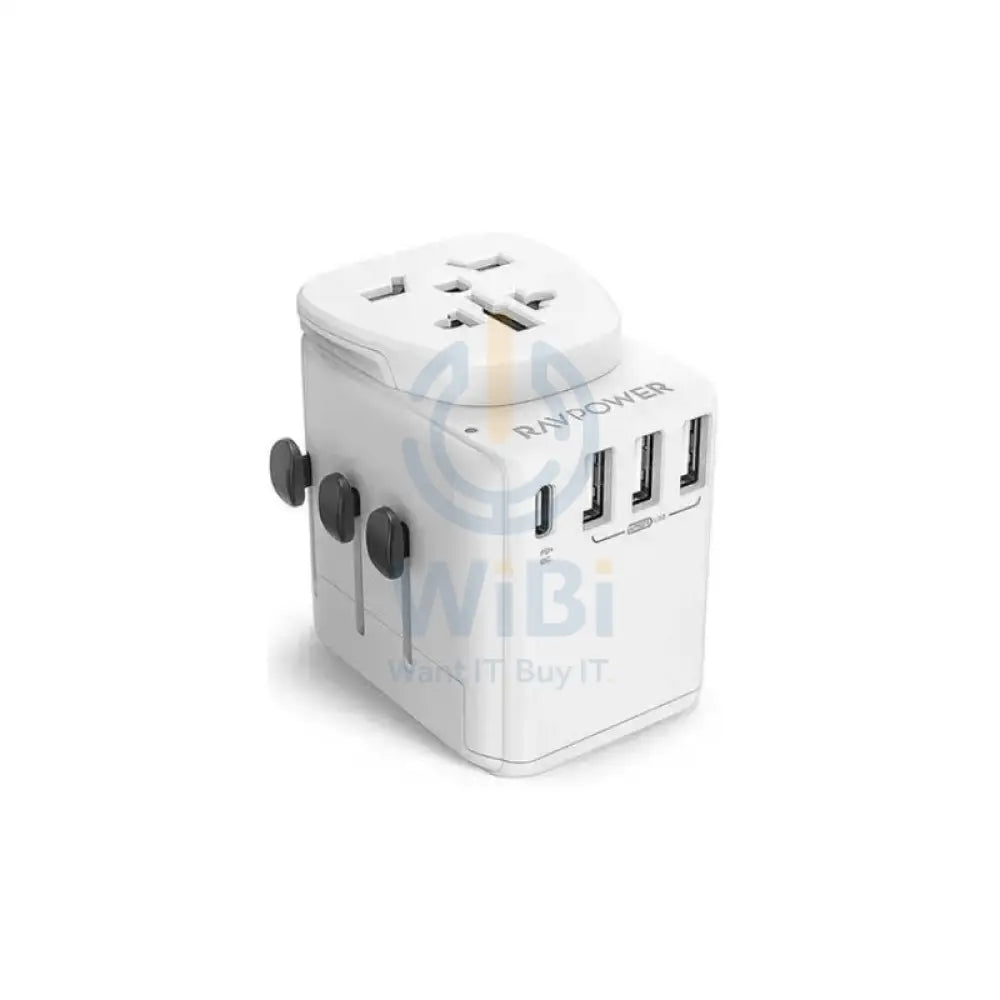 RAVPower RP-PC099 Diplomat Travel Charger - 30W / 4-Port / White Accessories > Power Adapters
