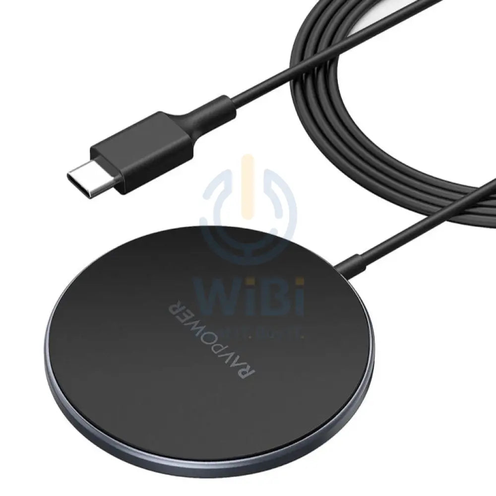 RAVPower RP-WC012 Magnetic Wireless Charger for iPhone 12/12 Pro Max/mini/AirPods Pro - Black Accessories > Power