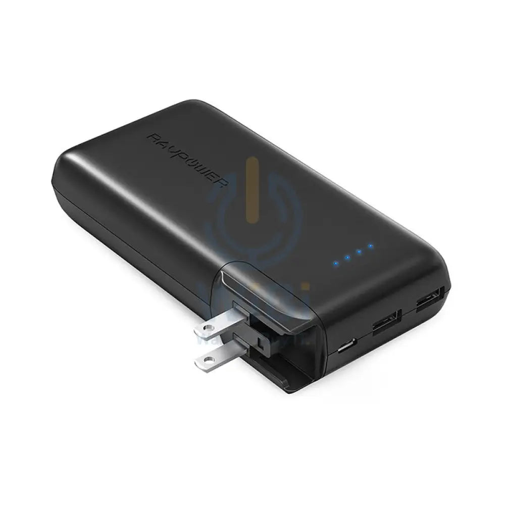 RAVPower Savior Series 10000mAh Portable Charger Power Bank with AC Plug RP-PB066 – Black Accessories > Power Bank