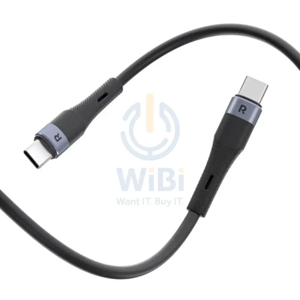 RAVPower Silicone Cable - 1M / 60W / 480Mbps / USB-C - Black Accessories > Cables & Converters > Cables