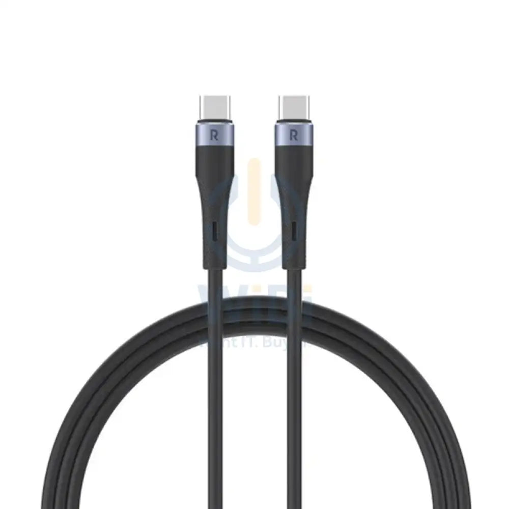 RAVPower Silicone Cable - 1M / 60W / 480Mbps / USB-C - Black Accessories > Cables & Converters > Cables