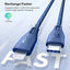 RAVPower Type-C to Lightning Charging Cable - 2 Meter / Nylon Blue Accessories > Cables & Converters > Cables