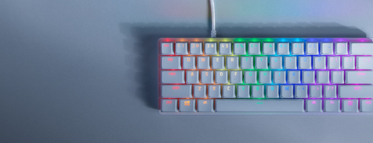Razer Huntsman Mini Mercury Ed (Red Switch) - White