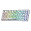 Redragon K649 ELF PRO 3-Mode RGB Mechanical Keyboard - Wired / Wireless / 82 Keys / Transparent - Keyboard Accessories