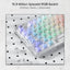 Redragon K649 ELF PRO 3-Mode RGB Mechanical Keyboard - Wired / Wireless / 82 Keys / Transparent - Keyboard Accessories