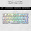 Redragon K649 ELF PRO 3-Mode RGB Mechanical Keyboard - Wired / Wireless / 82 Keys / Transparent - Keyboard Accessories