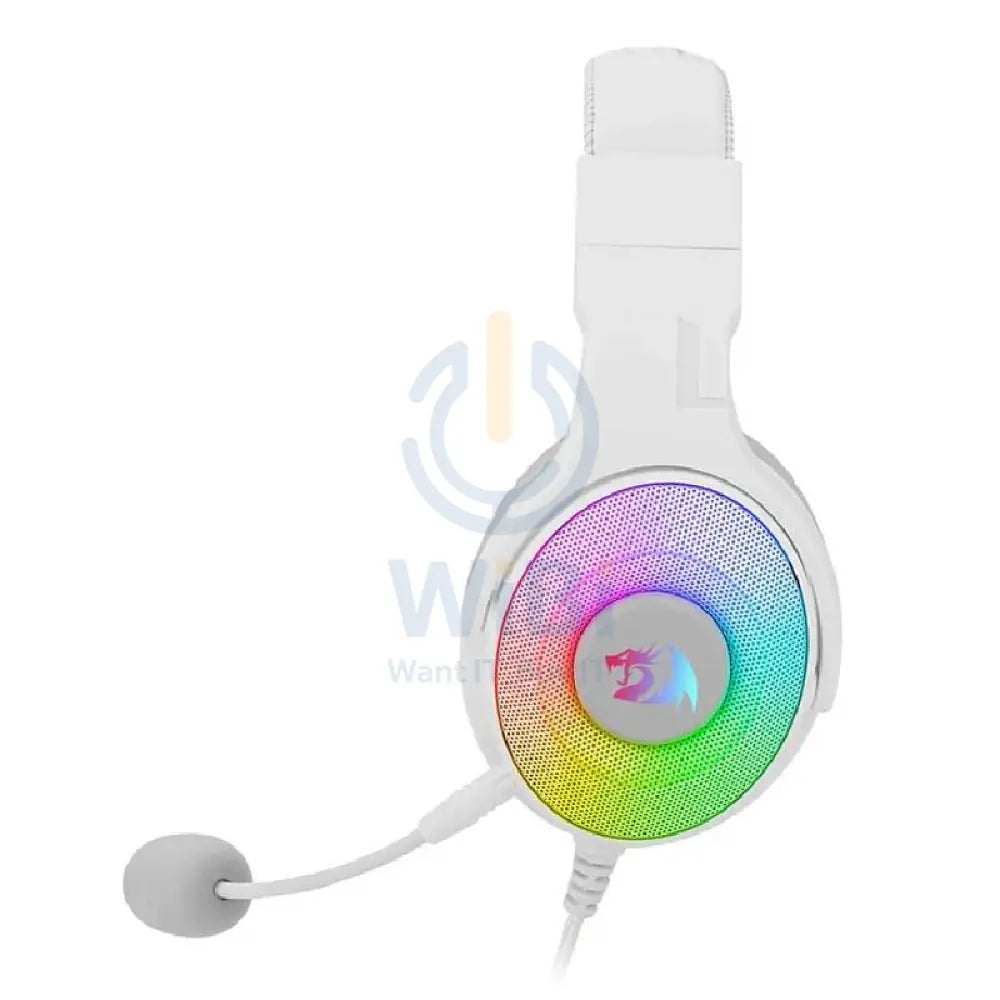 Redragon Pandora Virtual 7.1 RGB Gaming headset with Adapter - White Accessories > Audio > Headphones