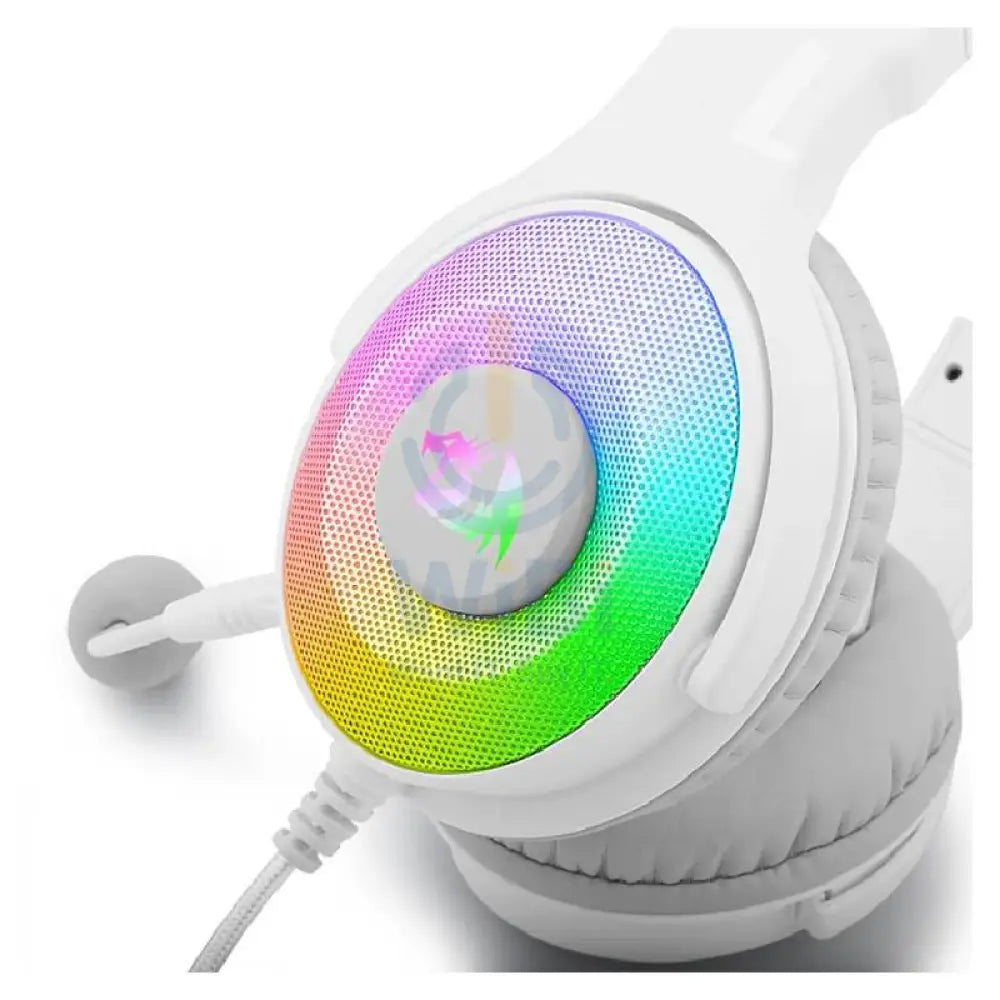 Redragon Pandora Virtual 7.1 RGB Gaming headset with Adapter - White Accessories > Audio > Headphones