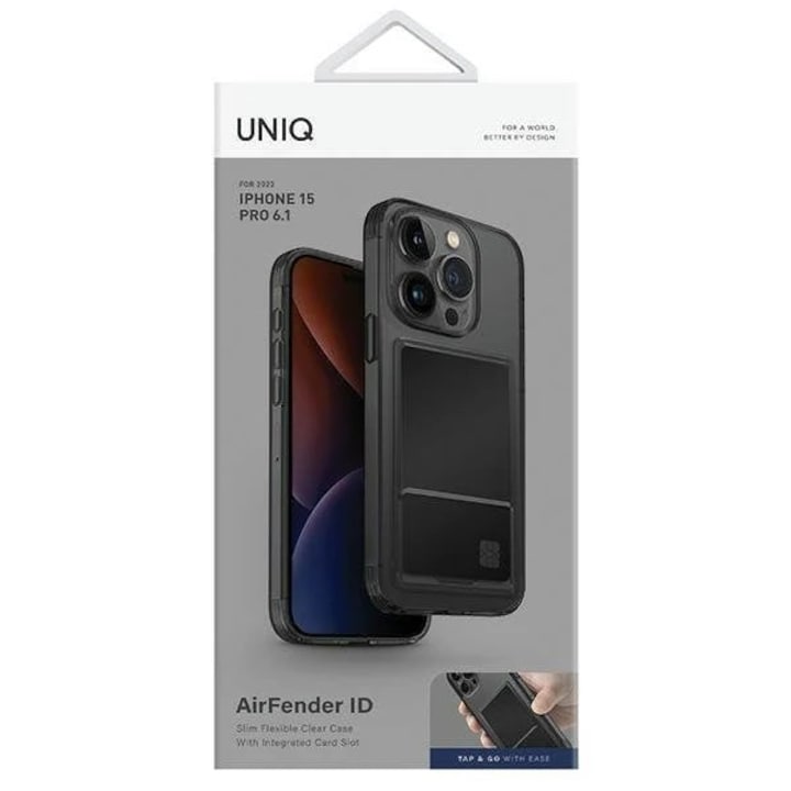 Uniq Air Fender ID Case For Apple iPhone 15 Pro (2023) 6.1 - Grey Tinted