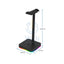 RGB Headphone Stand with USB Hub KAFRI Desk Gaming Headset Holder Hanger Rack with 1 USB2.0 Extension Accessories >