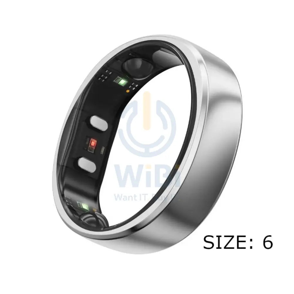 RingConn Smart Ring Gen 2 - Size-6 / Silver Accessories > Smart Devices