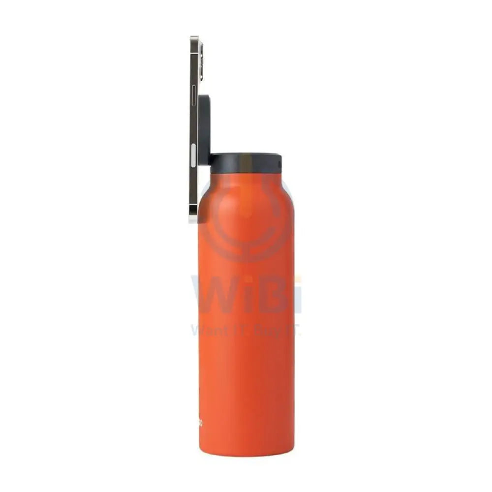 Ringo Insulated Water Bottle With Phone Holder - 950ml / Orange Accessories > Outdoor & Travel